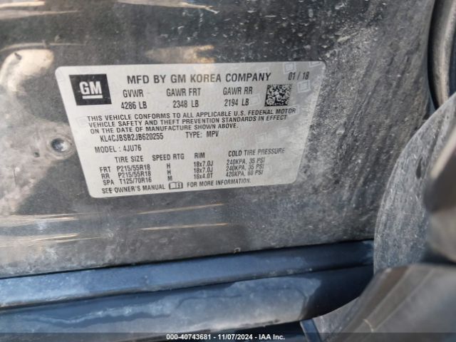 Photo 8 VIN: KL4CJBSB2JB620255 - BUICK ENCORE 