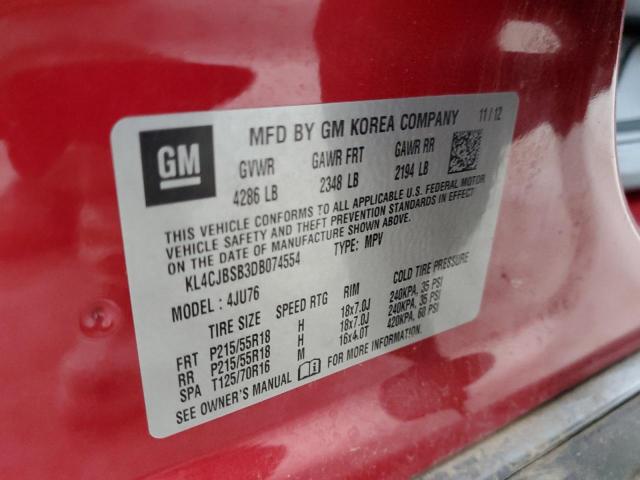 Photo 12 VIN: KL4CJBSB3DB074554 - BUICK ENCORE 