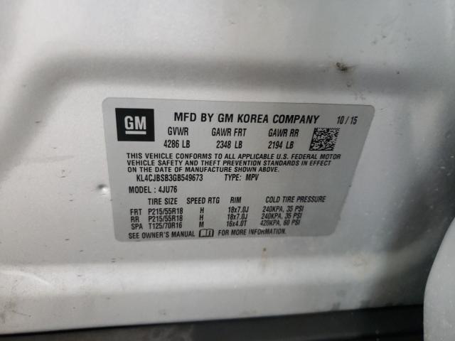 Photo 9 VIN: KL4CJBSB3GB549673 - BUICK ENCORE CON 