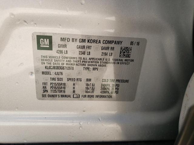 Photo 9 VIN: KL4CJBSB3GB712970 - BUICK ENCORE CON 