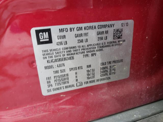 Photo 12 VIN: KL4CJBSB5EB634835 - BUICK ENCORE CON 