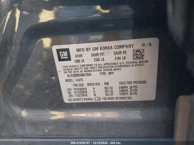 Photo 8 VIN: KL4CJBSB5GB613504 - BUICK ENCORE 