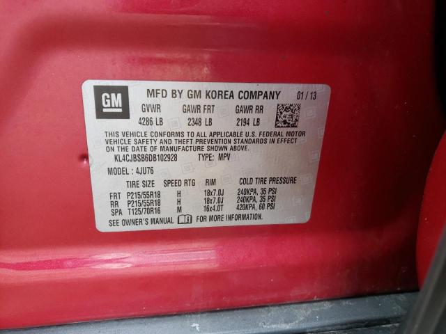 Photo 12 VIN: KL4CJBSB6DB102928 - BUICK ENCORE CON 