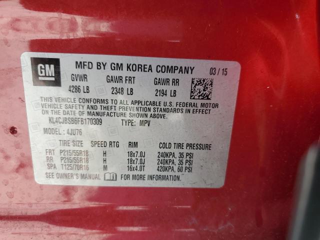 Photo 12 VIN: KL4CJBSB6FB170309 - BUICK ENCORE 