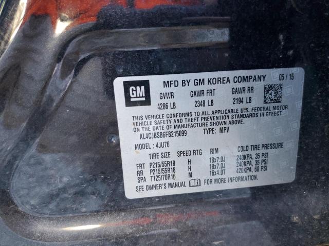 Photo 9 VIN: KL4CJBSB6FB215099 - BUICK ENCORE CON 