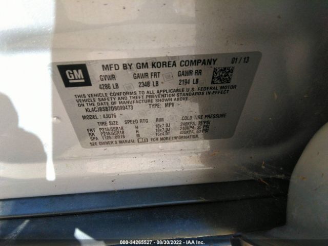 Photo 8 VIN: KL4CJBSB7DB099473 - BUICK ENCORE 