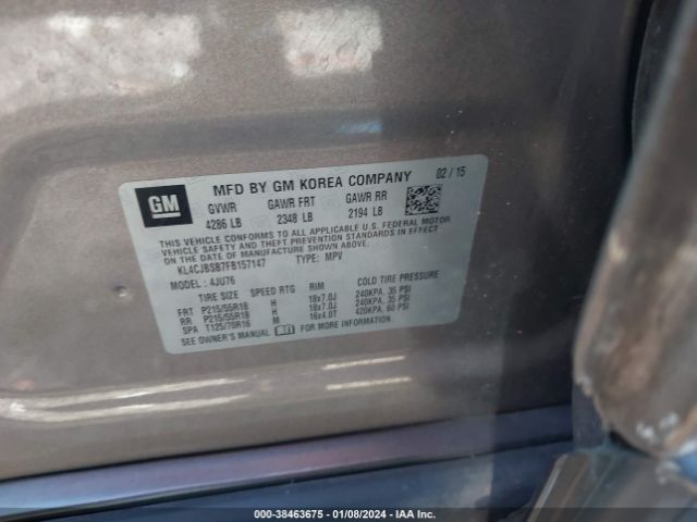 Photo 8 VIN: KL4CJBSB7FB157147 - BUICK ENCORE 