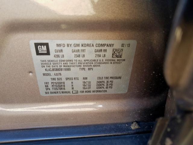 Photo 9 VIN: KL4CJBSB8DB116989 - BUICK ENCORE CON 