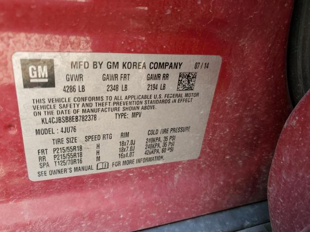 Photo 12 VIN: KL4CJBSB8EB782378 - BUICK ENCORE CON 