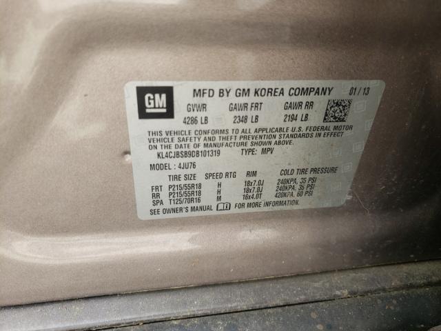 Photo 9 VIN: KL4CJBSB9DB101319 - BUICK ENCORE CON 