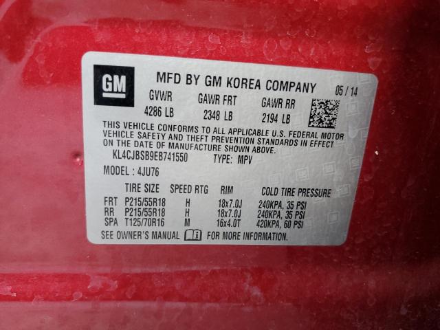 Photo 12 VIN: KL4CJBSB9EB741550 - BUICK ENCORE 