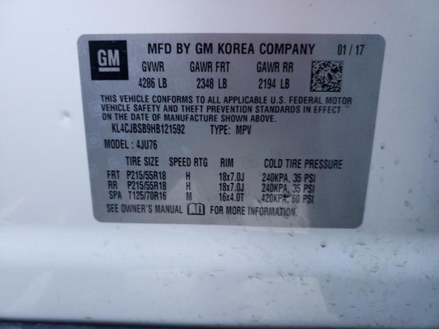 Photo 12 VIN: KL4CJBSB9HB121592 - BUICK ENCORE PRE 