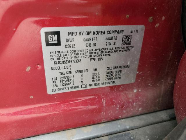 Photo 11 VIN: KL4CJBSBXEB783063 - BUICK ENCORE CON 