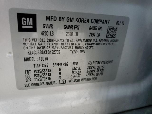 Photo 12 VIN: KL4CJBSBXFB152735 - BUICK ENCORE CON 