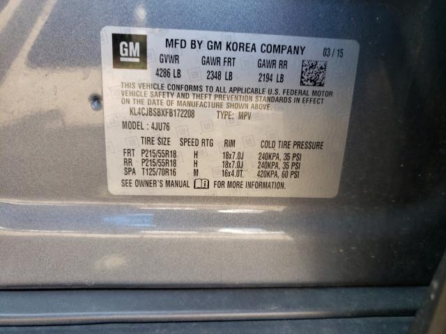 Photo 9 VIN: KL4CJBSBXFB172208 - BUICK ENCORE CON 