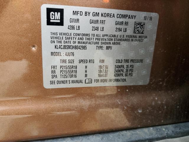 Photo 12 VIN: KL4CJBSM3HB042985 - BUICK ENCORE 