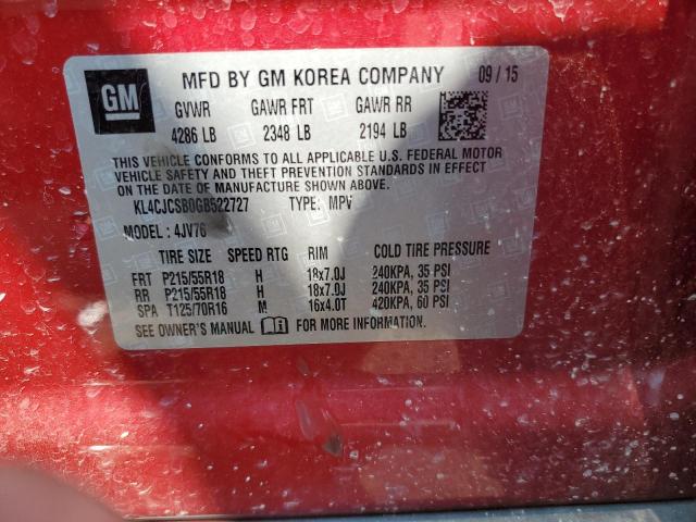 Photo 12 VIN: KL4CJCSB0GB522727 - BUICK ENCORE 