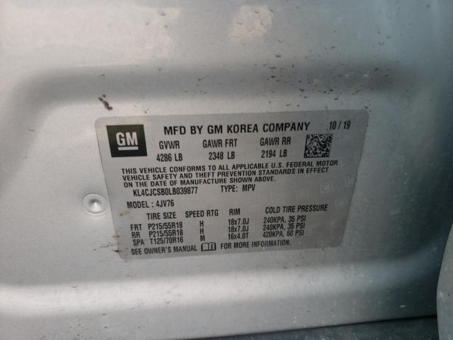 Photo 9 VIN: KL4CJCSB0LB039877 - BUICK ENCORE ESS 