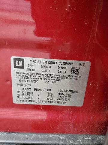 Photo 11 VIN: KL4CJCSB1EB545947 - BUICK ENCORE 