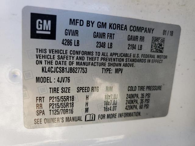 Photo 11 VIN: KL4CJCSB1JB627753 - BUICK ENCORE ESS 