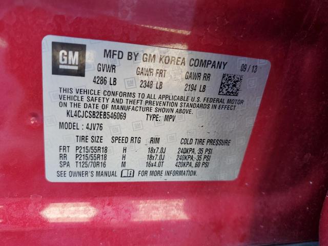 Photo 11 VIN: KL4CJCSB2EB546069 - BUICK ENCORE 