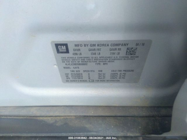 Photo 8 VIN: KL4CJCSB2GB680602 - BUICK ENCORE 