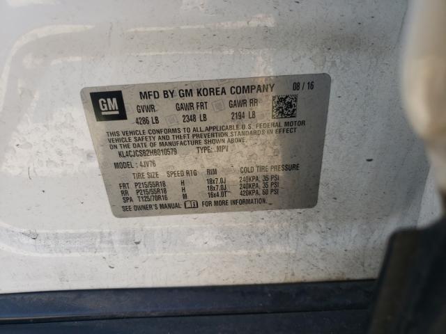 Photo 9 VIN: KL4CJCSB2HB010579 - BUICK ENCORE ESS 