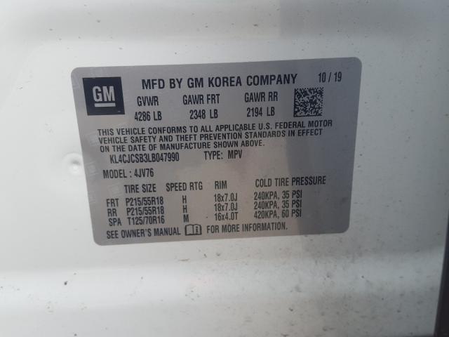 Photo 9 VIN: KL4CJCSB3LB047990 - BUICK ENCORE ESS 