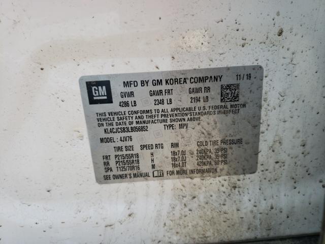 Photo 9 VIN: KL4CJCSB3LB056852 - BUICK ENCORE ESS 