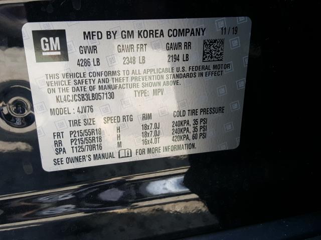 Photo 9 VIN: KL4CJCSB3LB057130 - BUICK ENCORE ESS 