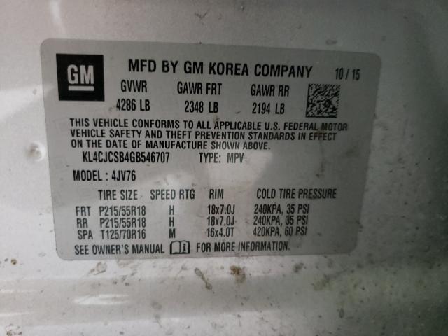 Photo 9 VIN: KL4CJCSB4GB546707 - BUICK ENCORE 