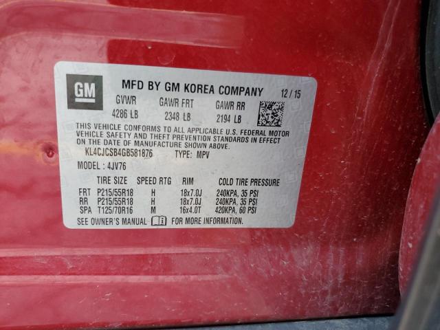 Photo 12 VIN: KL4CJCSB4GB581876 - BUICK ENCORE 