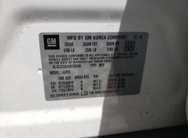 Photo 9 VIN: KL4CJCSB4HB100588 - BUICK ENCORE ESS 