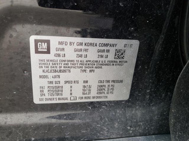 Photo 9 VIN: KL4CJCSB4JB509776 - BUICK ENCORE ESS 