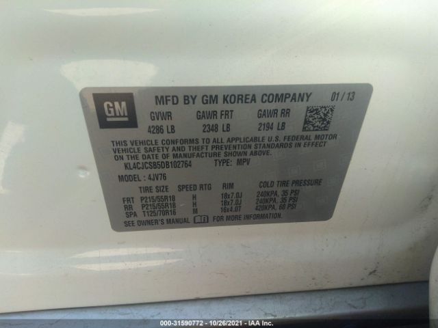 Photo 8 VIN: KL4CJCSB5DB102764 - BUICK ENCORE 