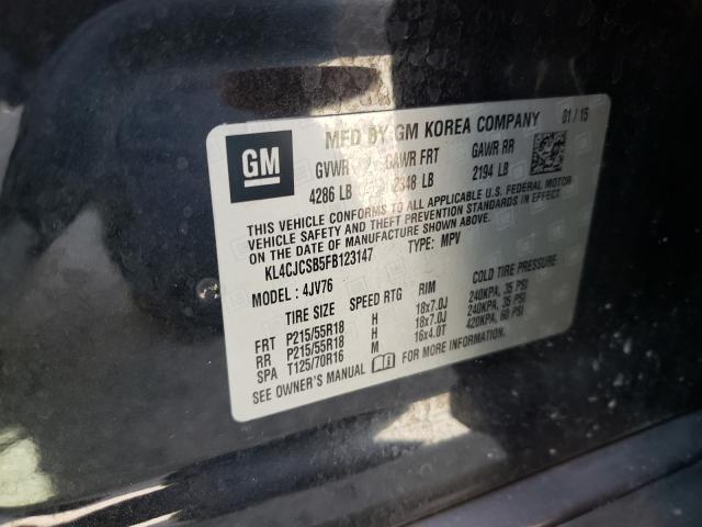 Photo 9 VIN: KL4CJCSB5FB123147 - BUICK ENCORE 