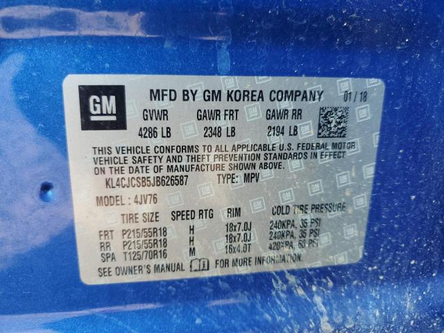 Photo 12 VIN: KL4CJCSB5JB626587 - BUICK ENCORE ESS 