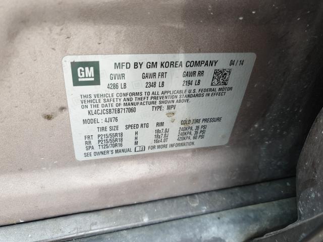 Photo 9 VIN: KL4CJCSB7EB717060 - BUICK ENCORE 