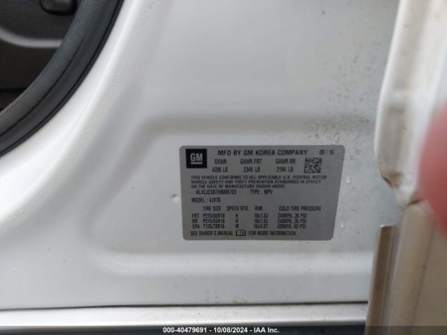 Photo 8 VIN: KL4CJCSB7HB005703 - BUICK ENCORE 