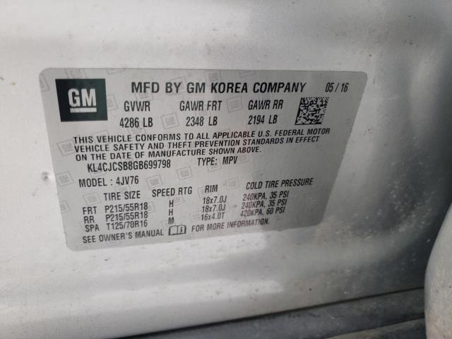 Photo 9 VIN: KL4CJCSB8GB699798 - BUICK ENCORE 