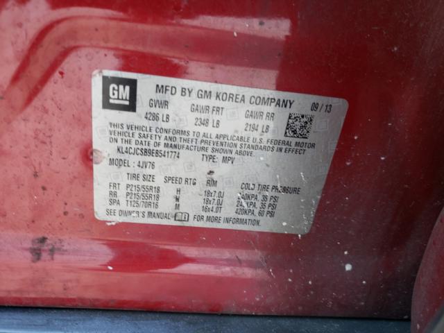 Photo 9 VIN: KL4CJCSB9EB541774 - BUICK ENCORE 