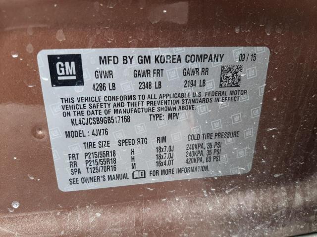 Photo 12 VIN: KL4CJCSB9GB517168 - BUICK ENCORE 