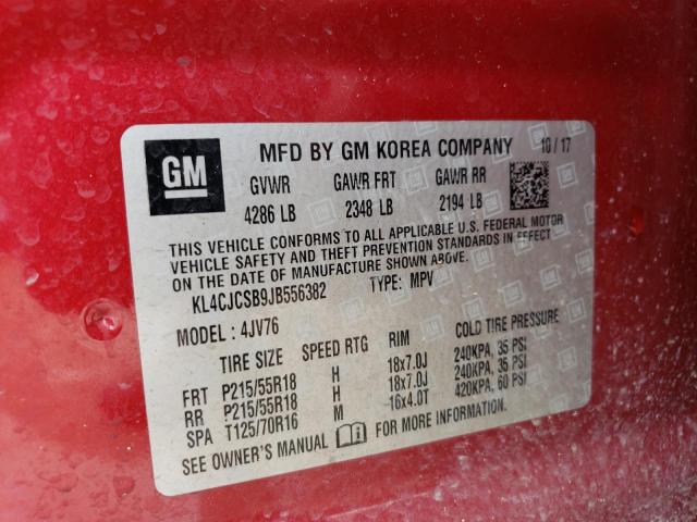 Photo 13 VIN: KL4CJCSB9JB556382 - BUICK ENCORE 