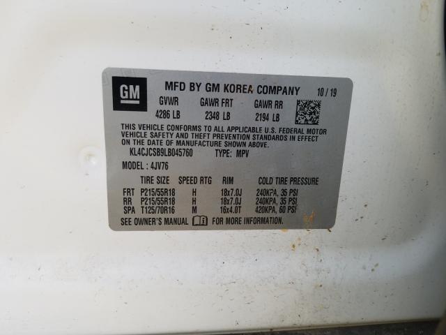 Photo 9 VIN: KL4CJCSB9LB045760 - BUICK ENCORE ESS 