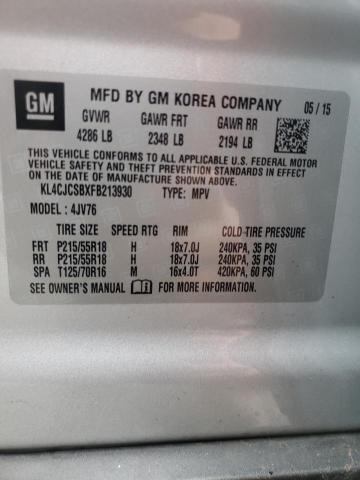 Photo 12 VIN: KL4CJCSBXFB213930 - BUICK ENCORE 