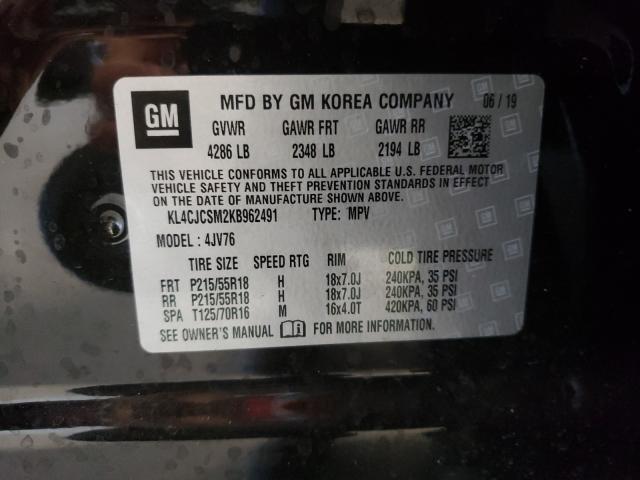 Photo 9 VIN: KL4CJCSM2KB962491 - BUICK ENCORE ESS 