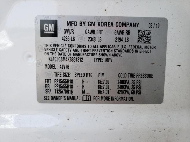 Photo 9 VIN: KL4CJCSM4KB891312 - BUICK ENCORE ESS 