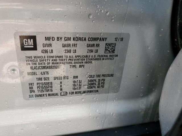 Photo 9 VIN: KL4CJCSM5KB829997 - BUICK ENCORE ESS 