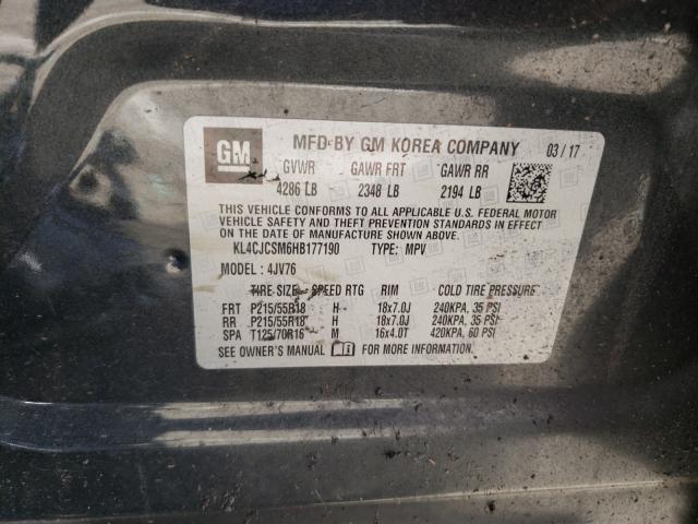 Photo 9 VIN: KL4CJCSM6HB177190 - BUICK ENCORE ESS 