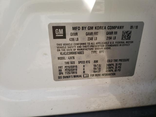 Photo 9 VIN: KL4CJCSM6KB746823 - BUICK ENCORE ESS 